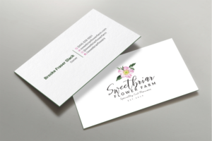 Visitenkarten-Design von DesignShout für Sweetbriar Flower Farm | Design: #23901023