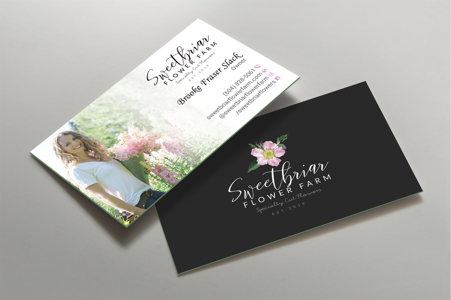 Visitenkarten-Design von DesignShout für Sweetbriar Flower Farm | Design #23992089