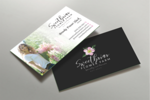 Visitenkarten-Design von DesignShout für Sweetbriar Flower Farm | Design: #23992089