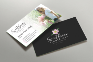 Visitenkarten-Design von DesignShout für Sweetbriar Flower Farm | Design: #23992113