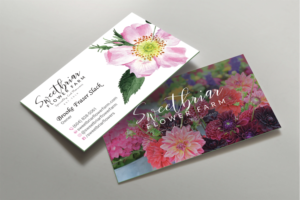 Business Card Design by DesignShout for Sweetbriar Flower Farm | Design: #23992260