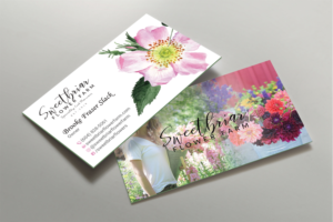 Visitenkarten-Design von DesignShout für Sweetbriar Flower Farm | Design: #23992305