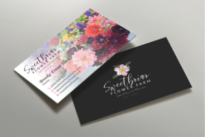 Business Card Design by DesignShout for Sweetbriar Flower Farm | Design: #23999078