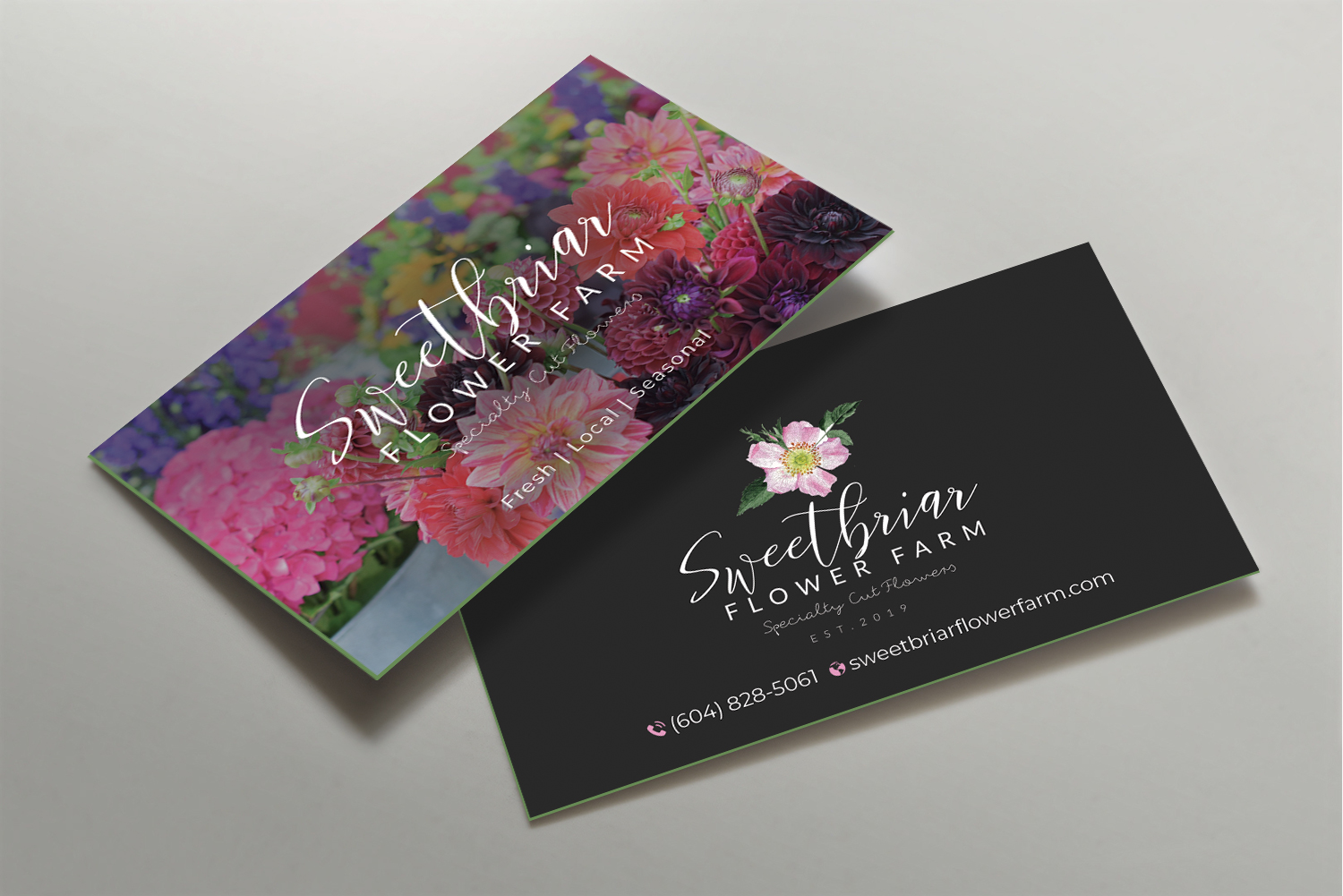 Visitenkarten-Design von DesignShout für Sweetbriar Flower Farm | Design #24112579