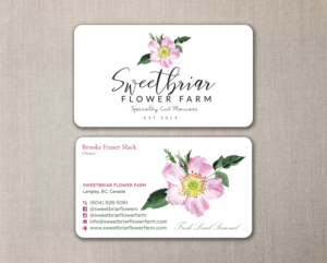 Business Card Design by nurulhasan.iou for Sweetbriar Flower Farm | Design: #23915797