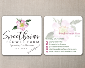 Business Card Design by nurulhasan.iou for Sweetbriar Flower Farm | Design: #23915907