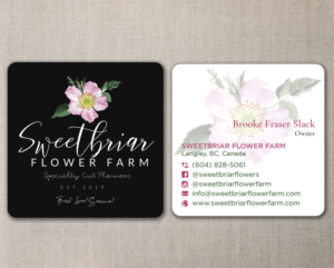 Business Card Design by nurulhasan.iou for Sweetbriar Flower Farm | Design: #23921369