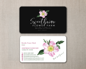 Business Card Design by nurulhasan.iou for Sweetbriar Flower Farm | Design: #23921397