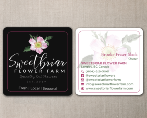 Business Card Design by nurulhasan.iou for Sweetbriar Flower Farm | Design: #23927522