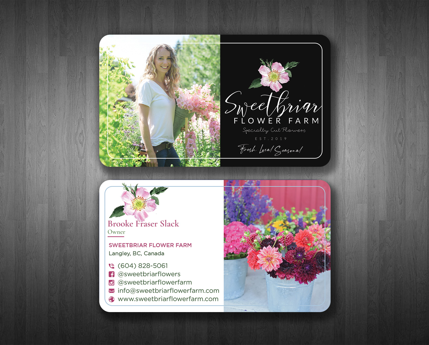 Business Card Design by nurulhasan.iou for Sweetbriar Flower Farm | Design #23991949