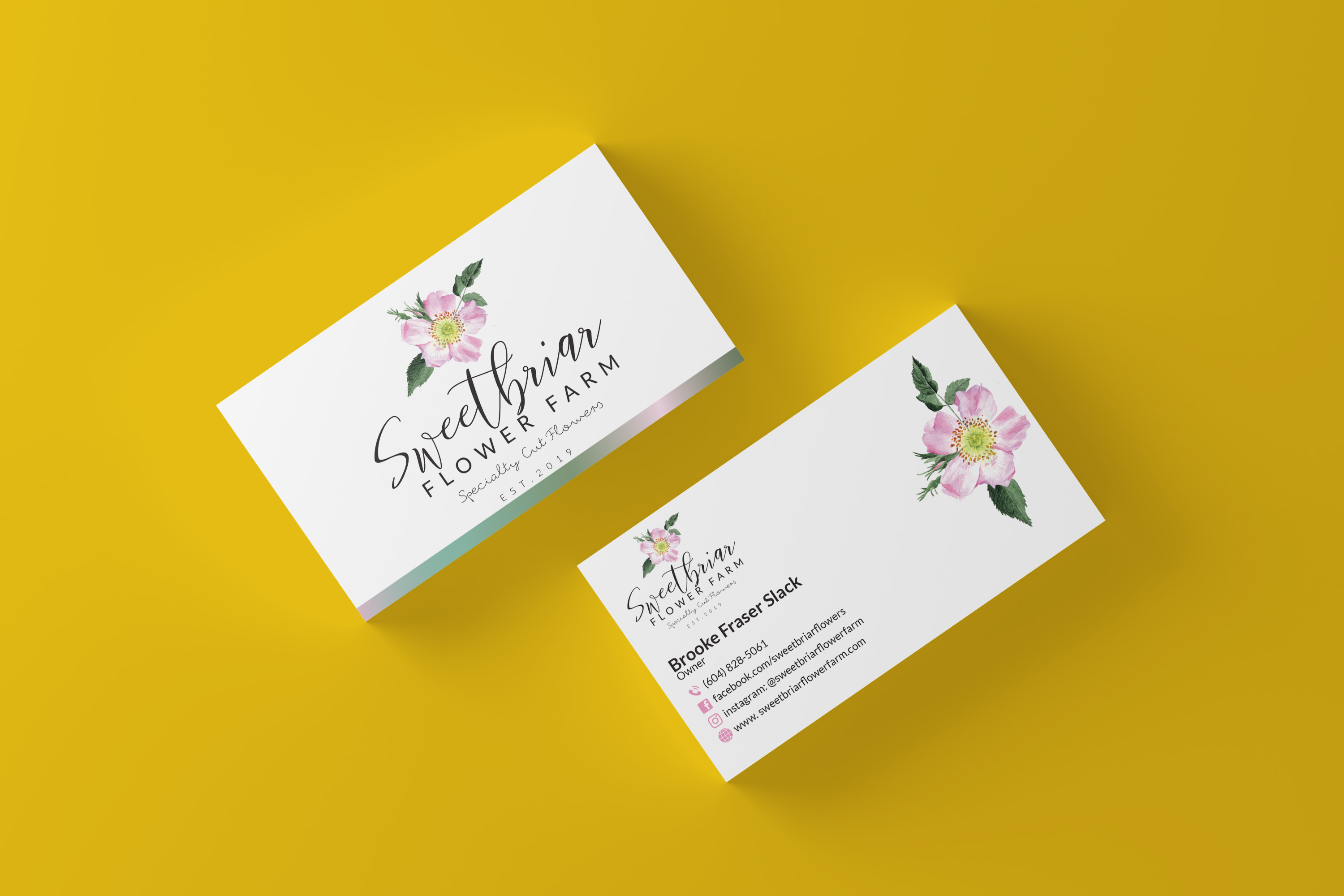 Design de Carte de Visite par Al Akram pour Sweetbriar Flower Farm | Design #23898657