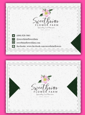 Business Card Design by Graphic_Studio3 for Sweetbriar Flower Farm | Design: #23880012