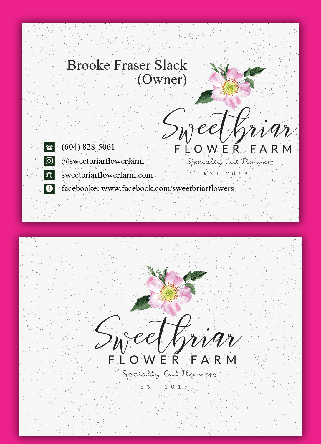 Design de Carte de Visite par Graphic_Studio3 pour Sweetbriar Flower Farm | Design #23884125