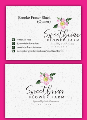 Business Card Design by Graphic_Studio3 for Sweetbriar Flower Farm | Design: #23884125