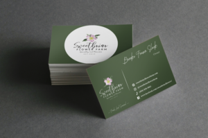 Business Card Design by Duy Loc 3 for Sweetbriar Flower Farm | Design: #23922594
