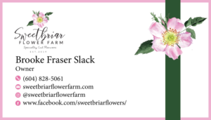 Business Card Design by Junaid 23 for Sweetbriar Flower Farm | Design: #23896586