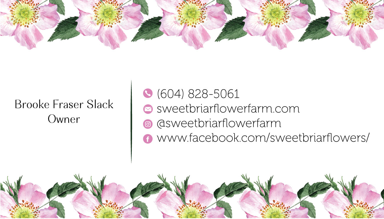 Business Card Design by Junaid 23 for Sweetbriar Flower Farm | Design #23896611