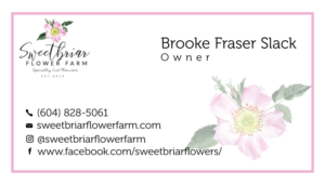 Business Card Design by Junaid 23 for Sweetbriar Flower Farm | Design: #23896613