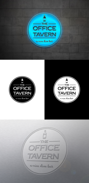 "The Office Tavern" and would like to see it with tag line as well "a nice dive bar" | Logo Design by H-H Arts
