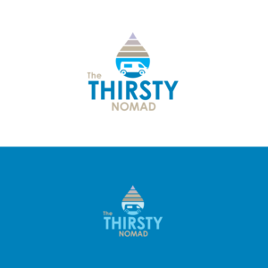 The Thirsty Nomad - keen for a camel to feature, keen to look at the hues of a desert sunset in the colour scheme | Logo Design by Graphic Bricks
