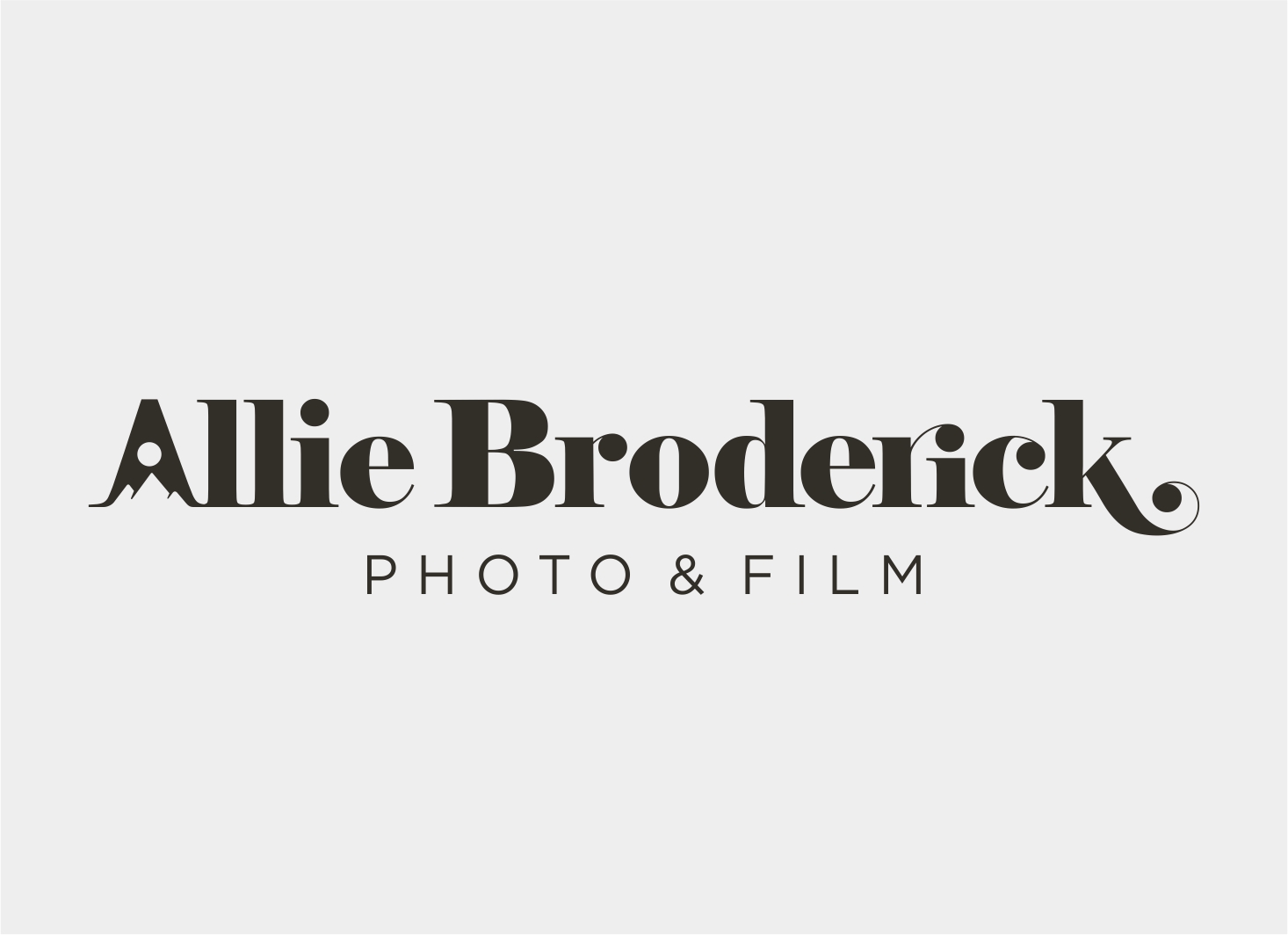 Logo Design by Ambo Dalle for Allie Broderick Photography | Design #23889527