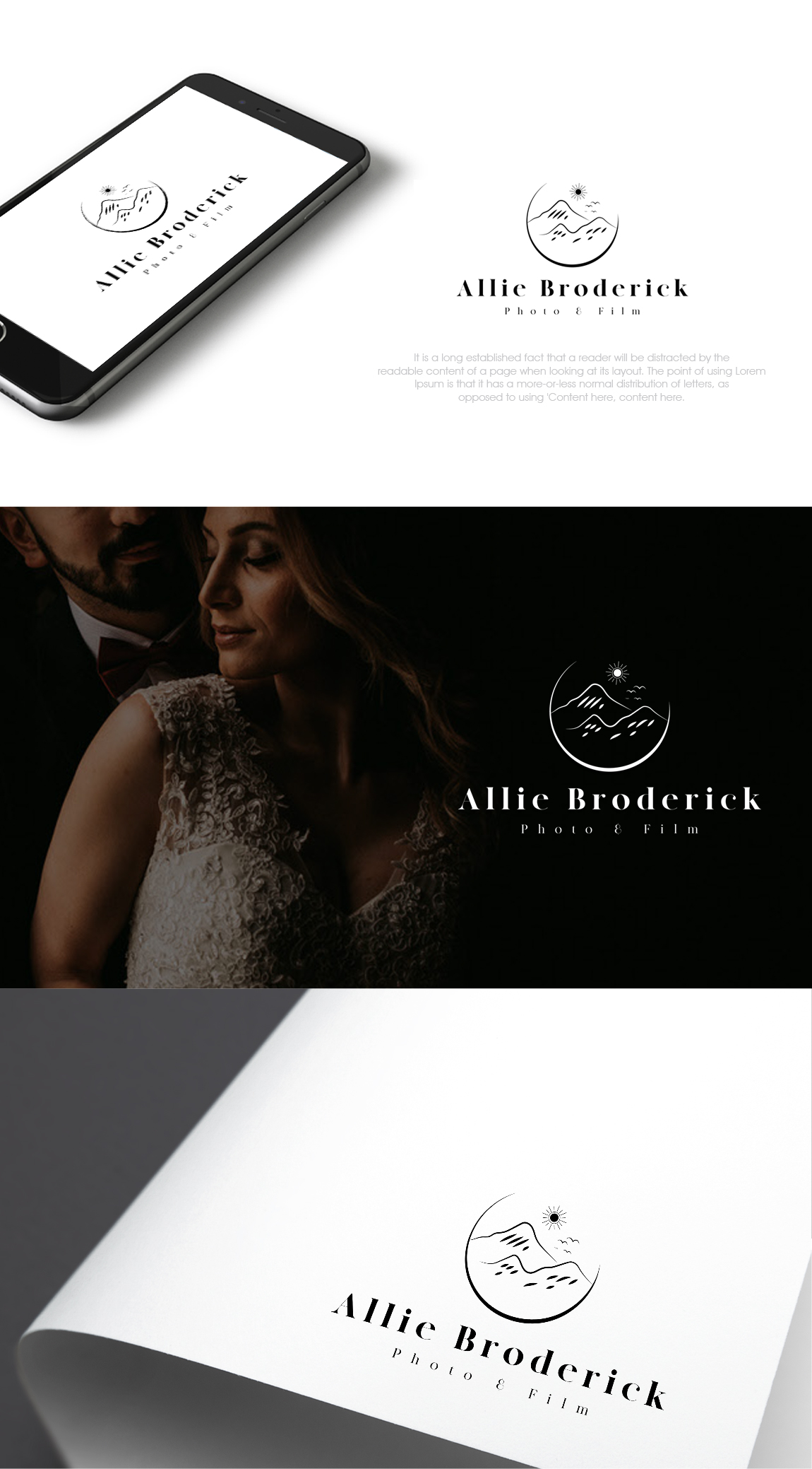 Logo Design by SL Designer for Allie Broderick Photography | Design #23889001