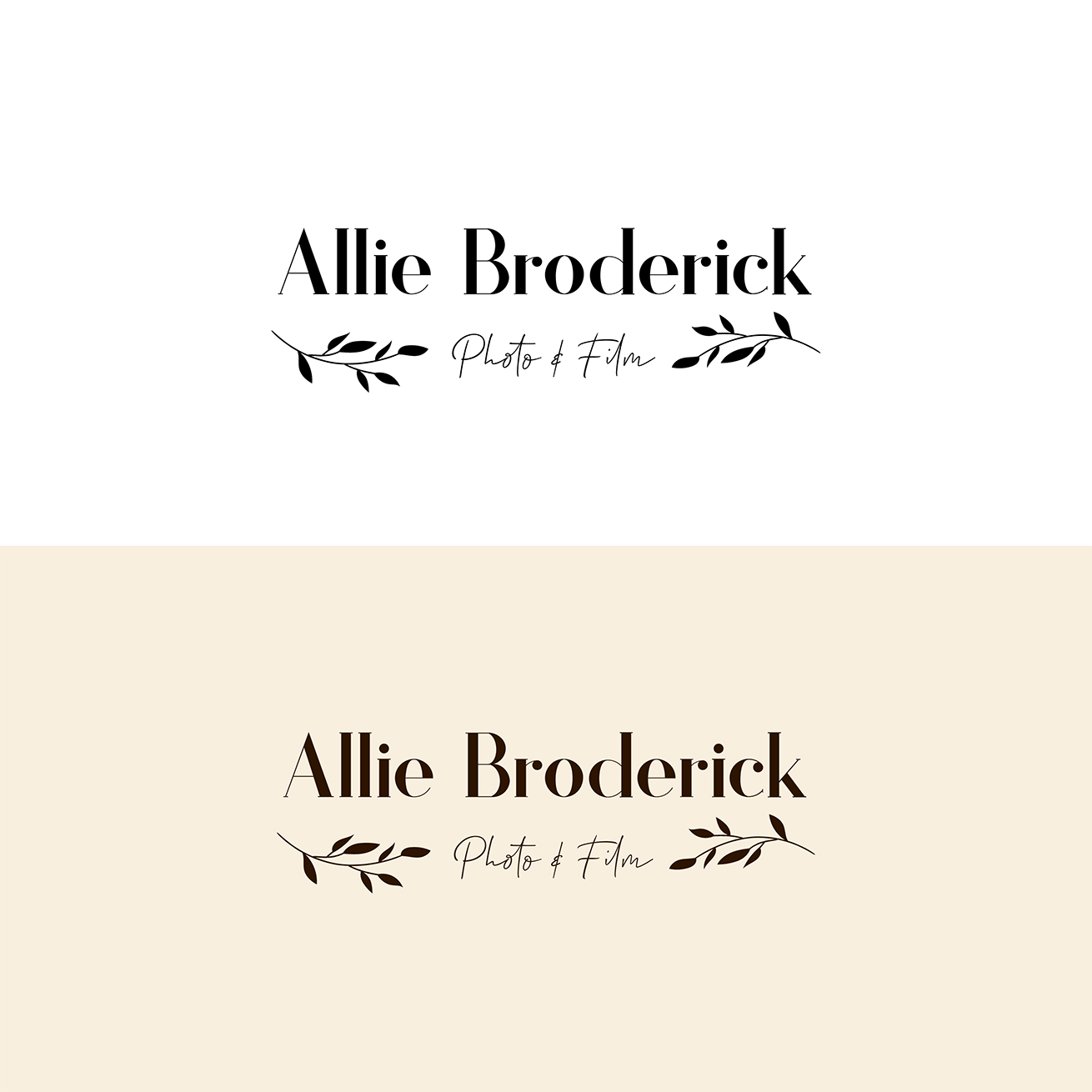Logo Design by carolinamartt for Allie Broderick Photography | Design #23961160