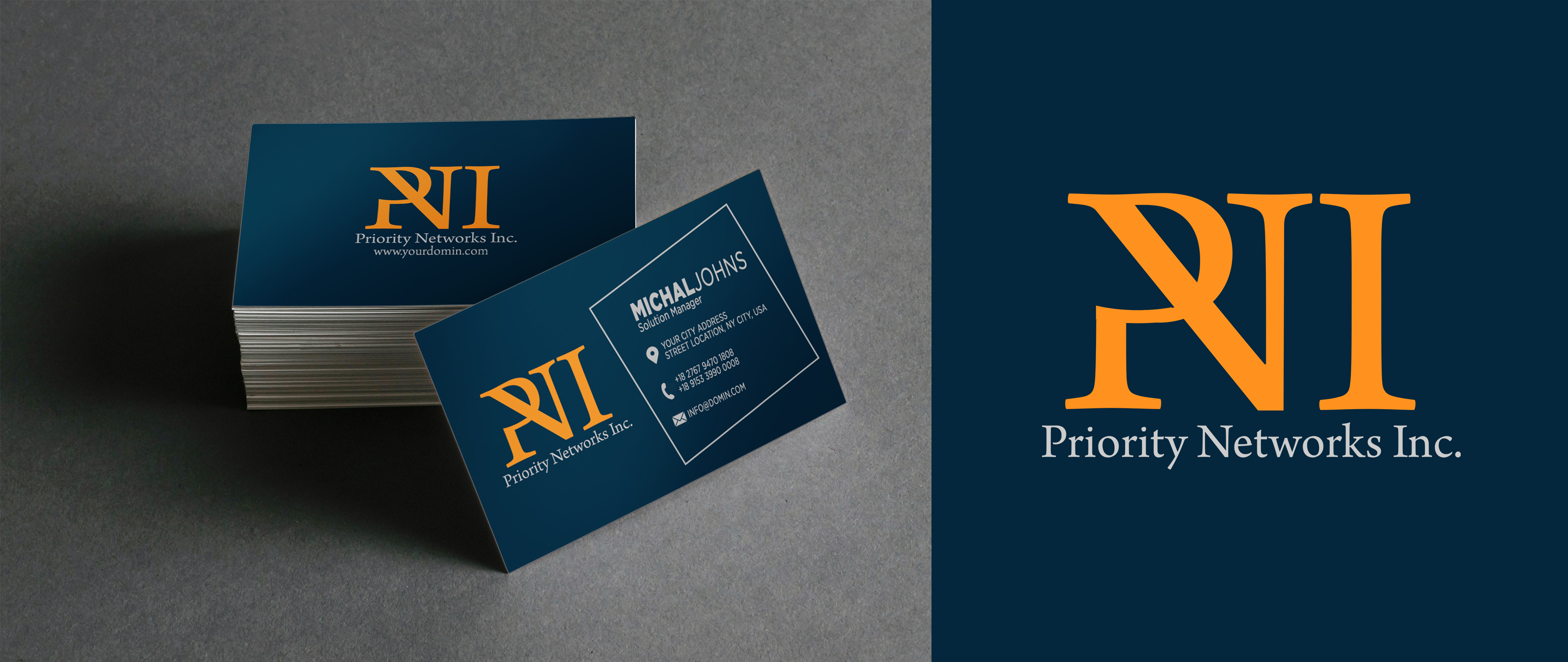 Logo Design by Cubebox Studios for Priority Networks Inc. | Design #23889189