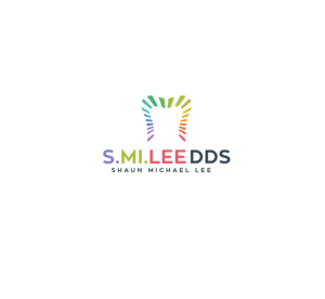 S.MI.LEE DDS bigger font and Shaun Michael Lee on the bottom with smaller font with tooth symbol | Logo Design by logo_s