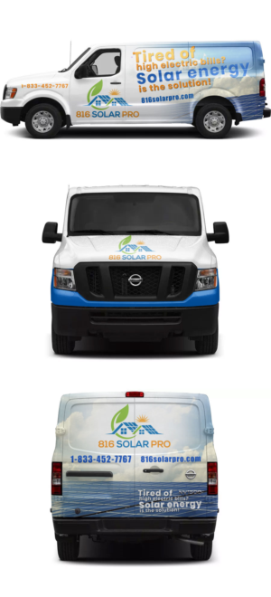816SolarPro Nissan NV-1500 2016 Van Wrap | Diseño de Rotulación de Vehículo por StarGraphics