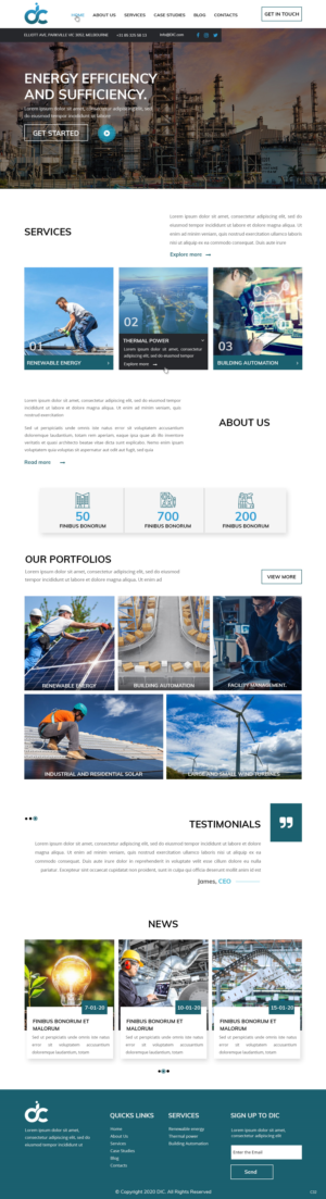 Web Design by pb for DIC | Design: #23903291