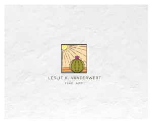 Leslie Kay Vanderwerf  (shortened or initials, so it can be used as a signature stamp for my fine art). Also the words "Fine Art" | Logo-Design von Birdcage