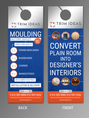 Moulding supply company needs a  Door Hanger Design | Grafik-Design von SAI DESIGNS