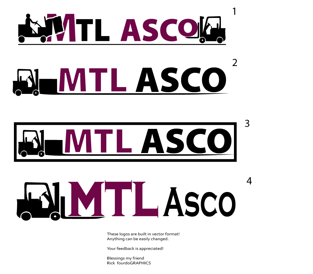 Logo Design by fourdog123 for Mtl Asco | Design #23926838