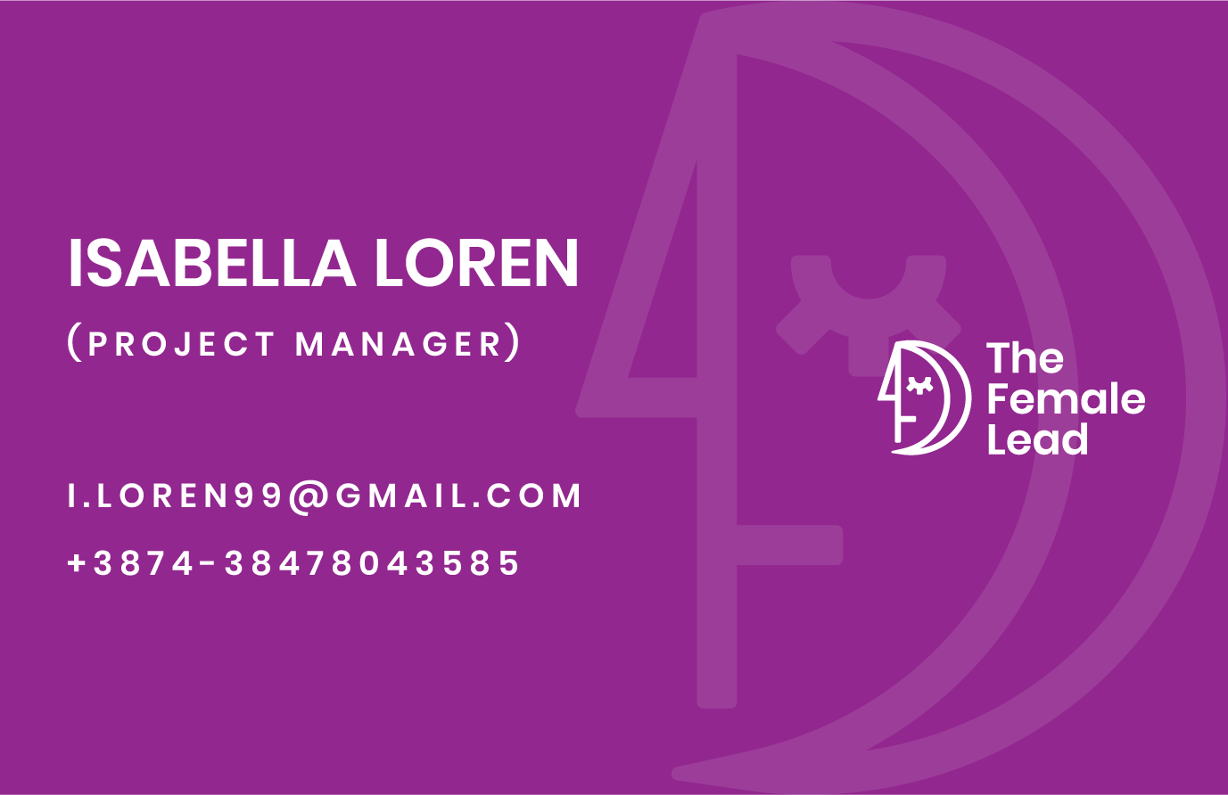 Logo Design by Zahid9692 for The Female Lead | Design #23978338