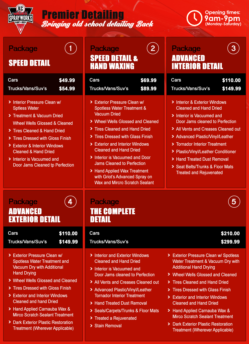 Flyer Design by ColorDrops for Kc Sprayworks Paint & Body | Design #23915490