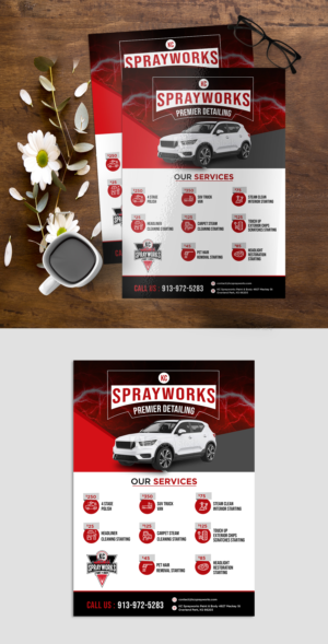 Flyer Design by debdesign for Kc Sprayworks Paint & Body | Design: #23911029