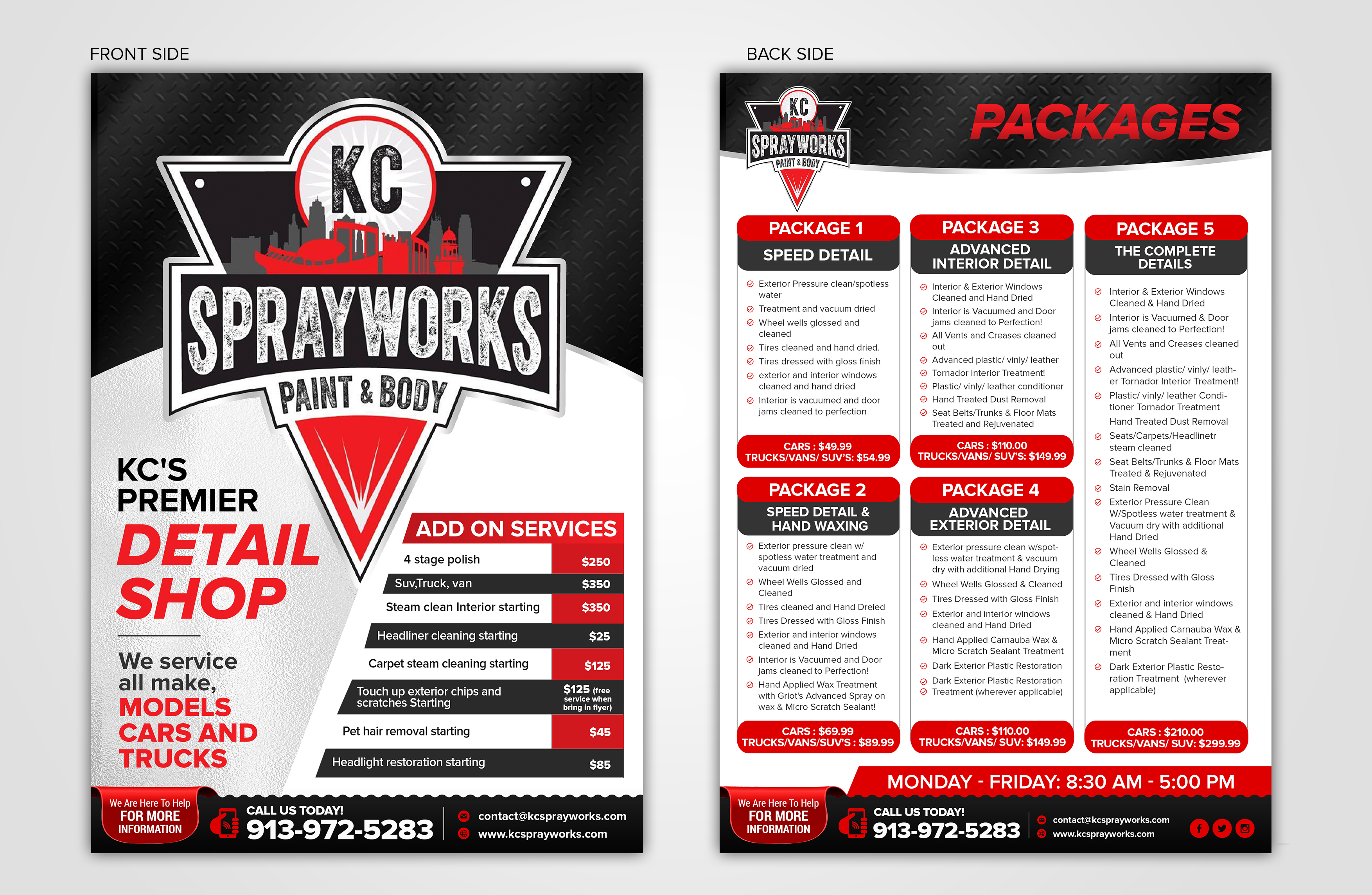 Flyer-Design von SAI DESIGNS für Kc Sprayworks Paint & Body | Design #23938936