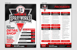 Kc Sprayworks Premier Detailing Services | Flyer-Design von SAI DESIGNS