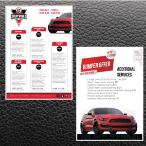 Flyer-Design von ishitasenguptaaa für Kc Sprayworks Paint & Body | Design #23918763