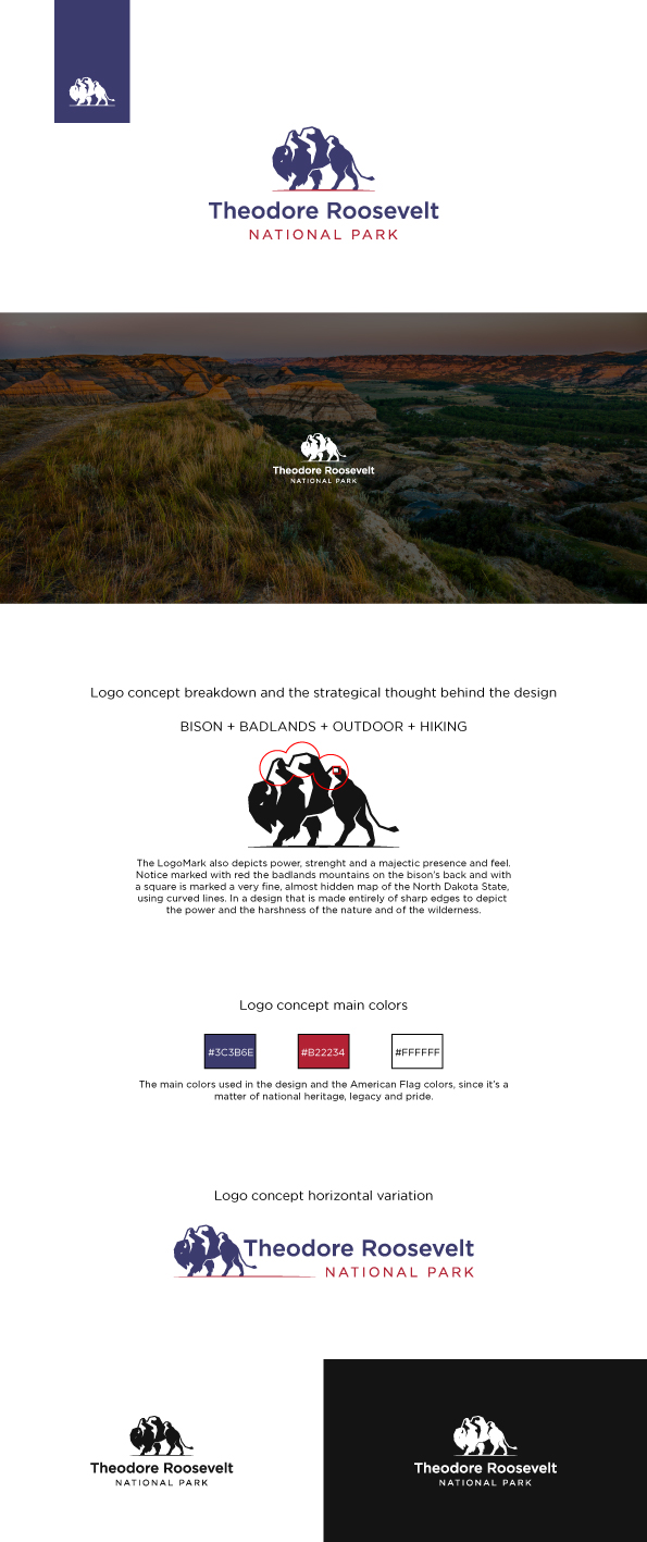 Logo Design by Deceneu for Theodore Roosevelt Nature & History Association | Design #23941400