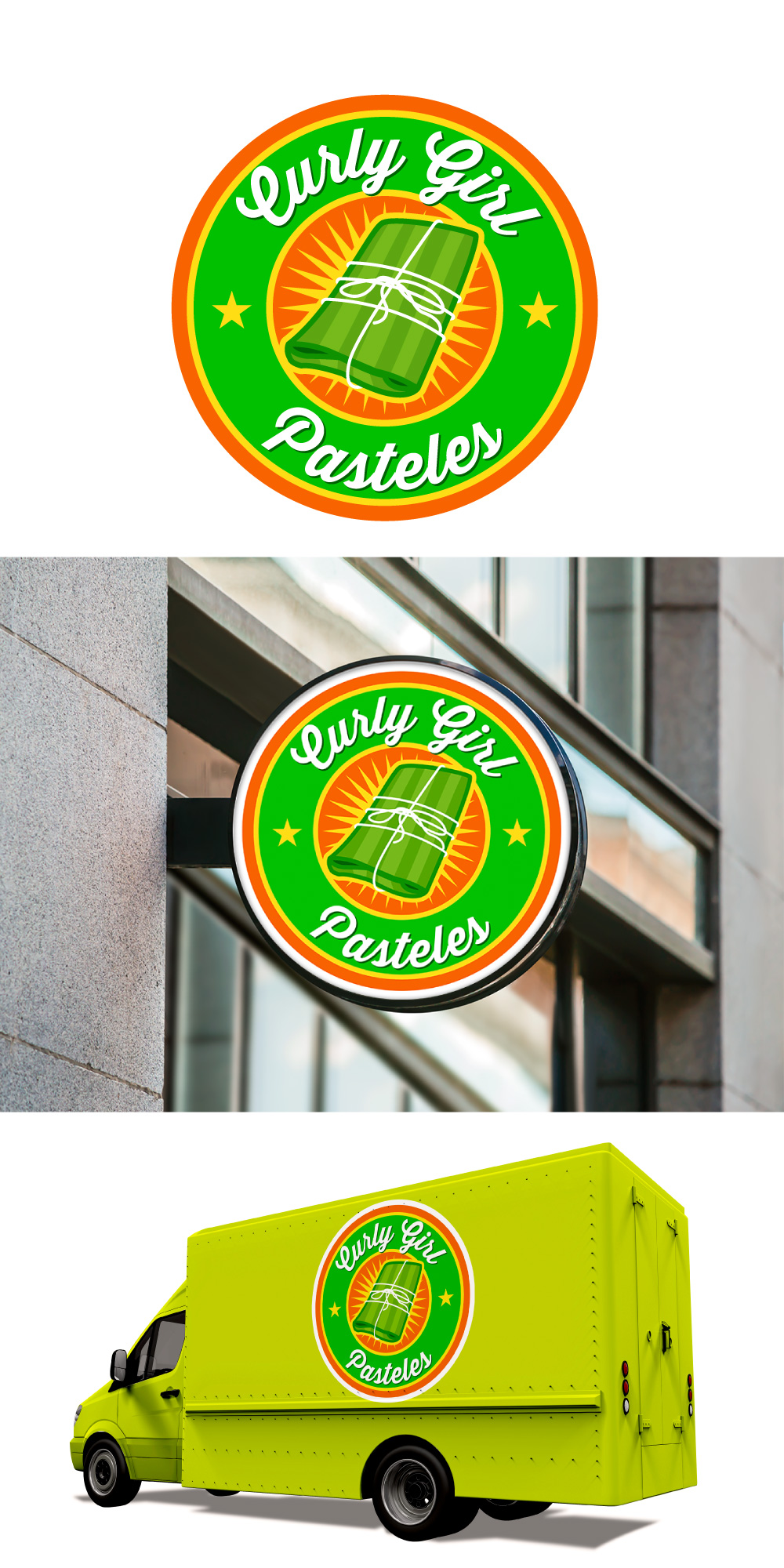 Logo Design by Sergio Coelho for Curly Girl Pops | Design #23930754