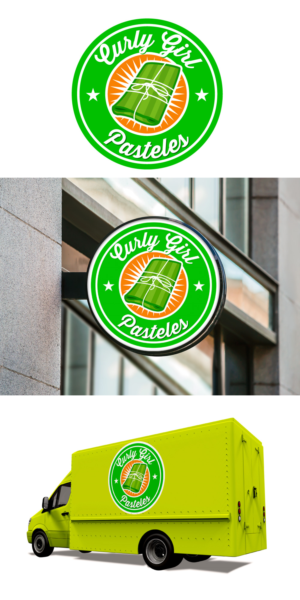 Logo Design by Sergio Coelho for Curly Girl Pops | Design: #23936027
