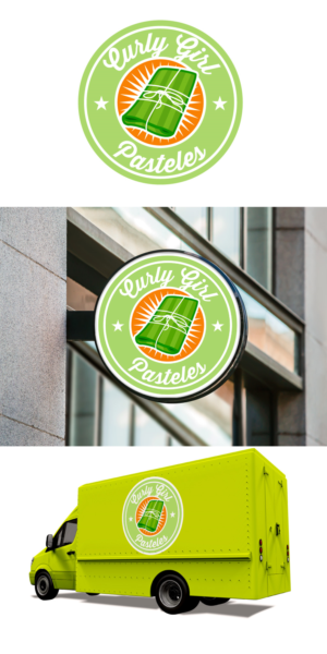 Logo Design by Sergio Coelho for Curly Girl Pops | Design: #23941056