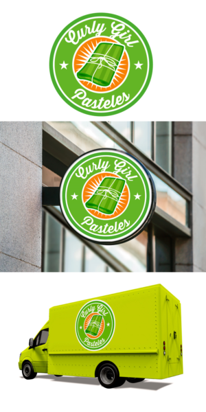 Logo Design by Sergio Coelho for Curly Girl Pops | Design: #23941218