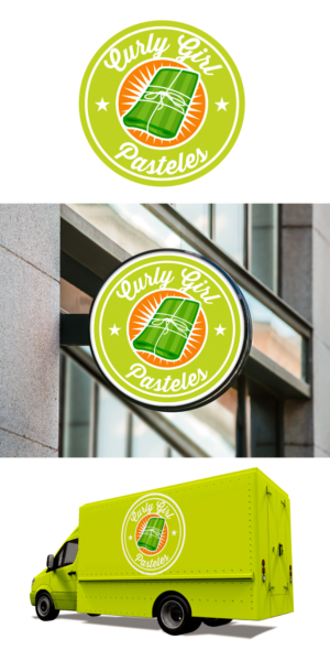 Logo Design by Sergio Coelho for Curly Girl Pops | Design: #23942570