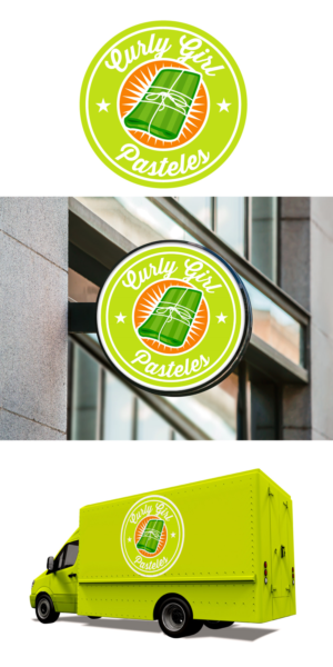 Logo Design by Sergio Coelho for Curly Girl Pops | Design: #23942638