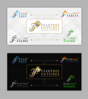 fear free , fear free films, fear free fables, fear free funky, FEAR FREE FUTURES | Diseño de Póster por SAI DESIGNS