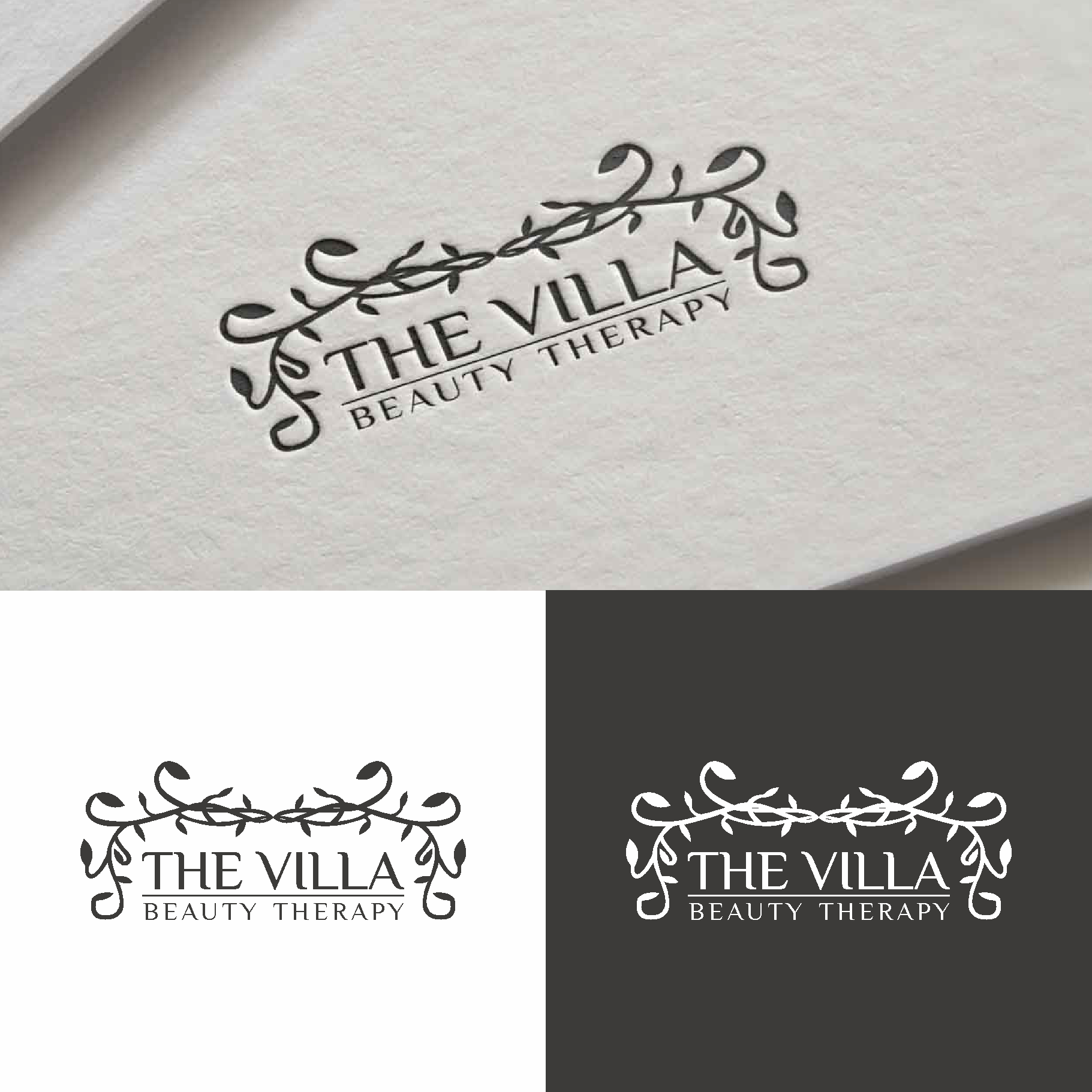 Logo Design by saher khan 2 for The Villa Beauty Therapy | Design #23898858