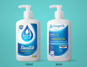 Antiseptic products for Aseptik East Africa | Diseño Gráfico por SAI DESIGNS